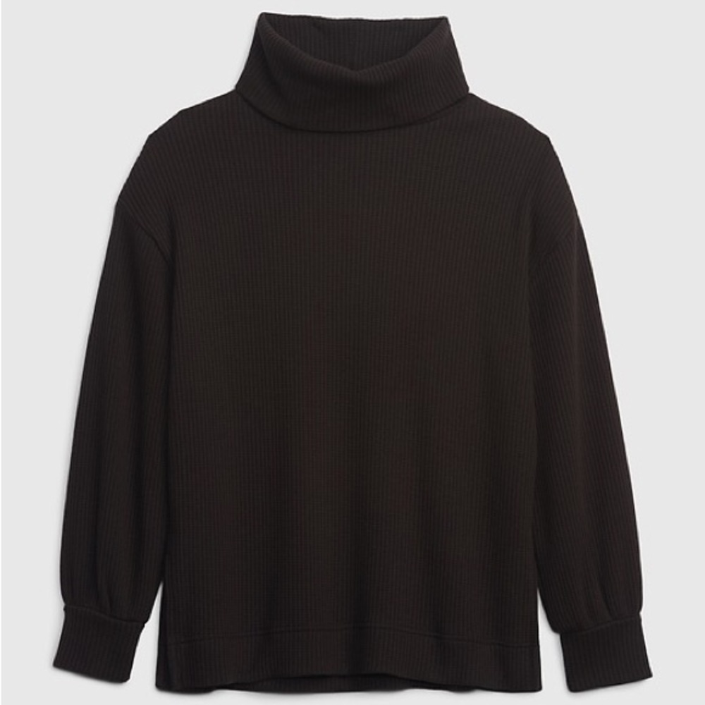 GAP Waffle Knit Cotton Blend Turtlneck